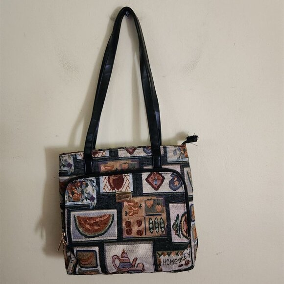 Vintage Appleseed's Tapestry Cottagecore Grannycore Tote Bag - Picture 4 of 11